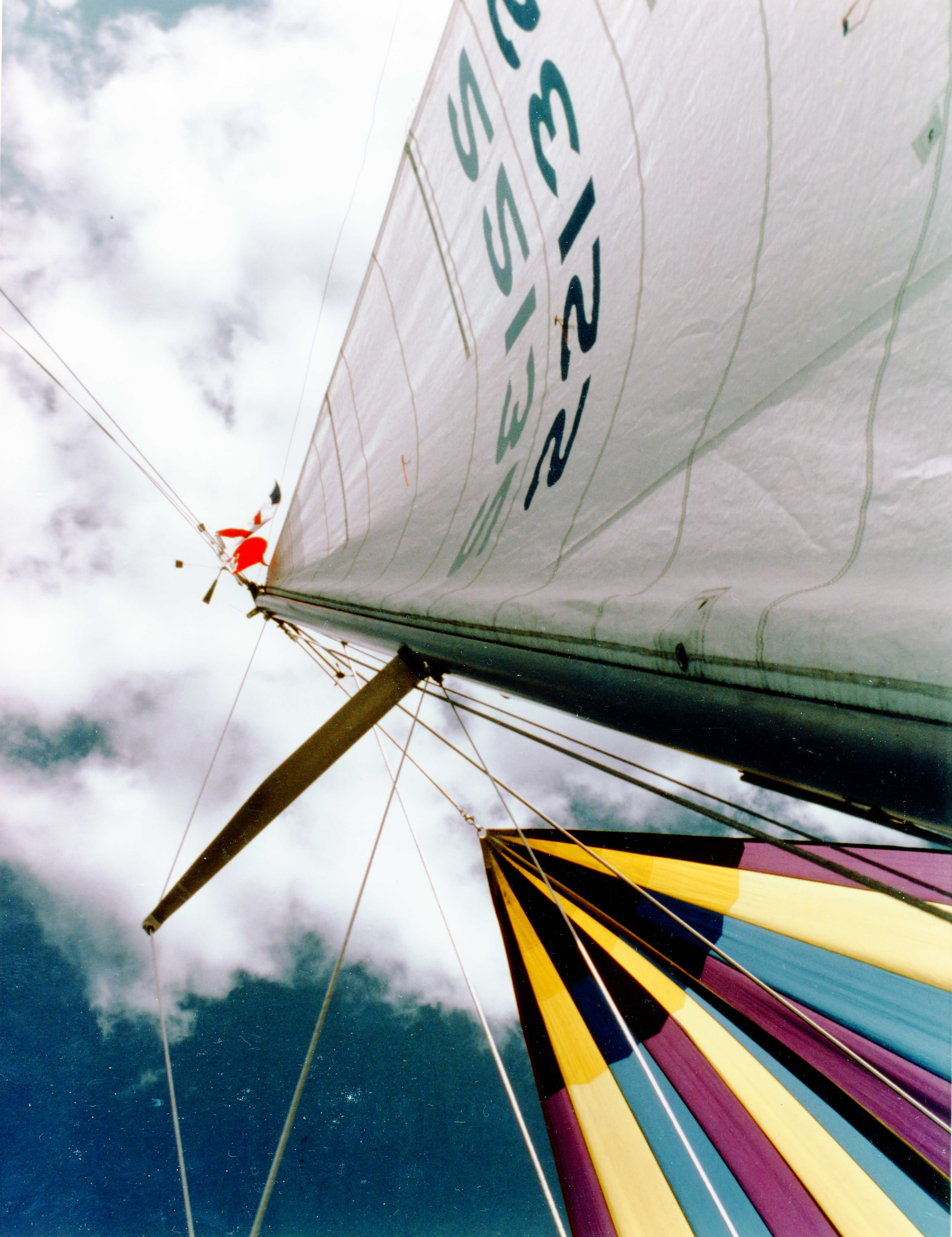 sailboat with spinnaker